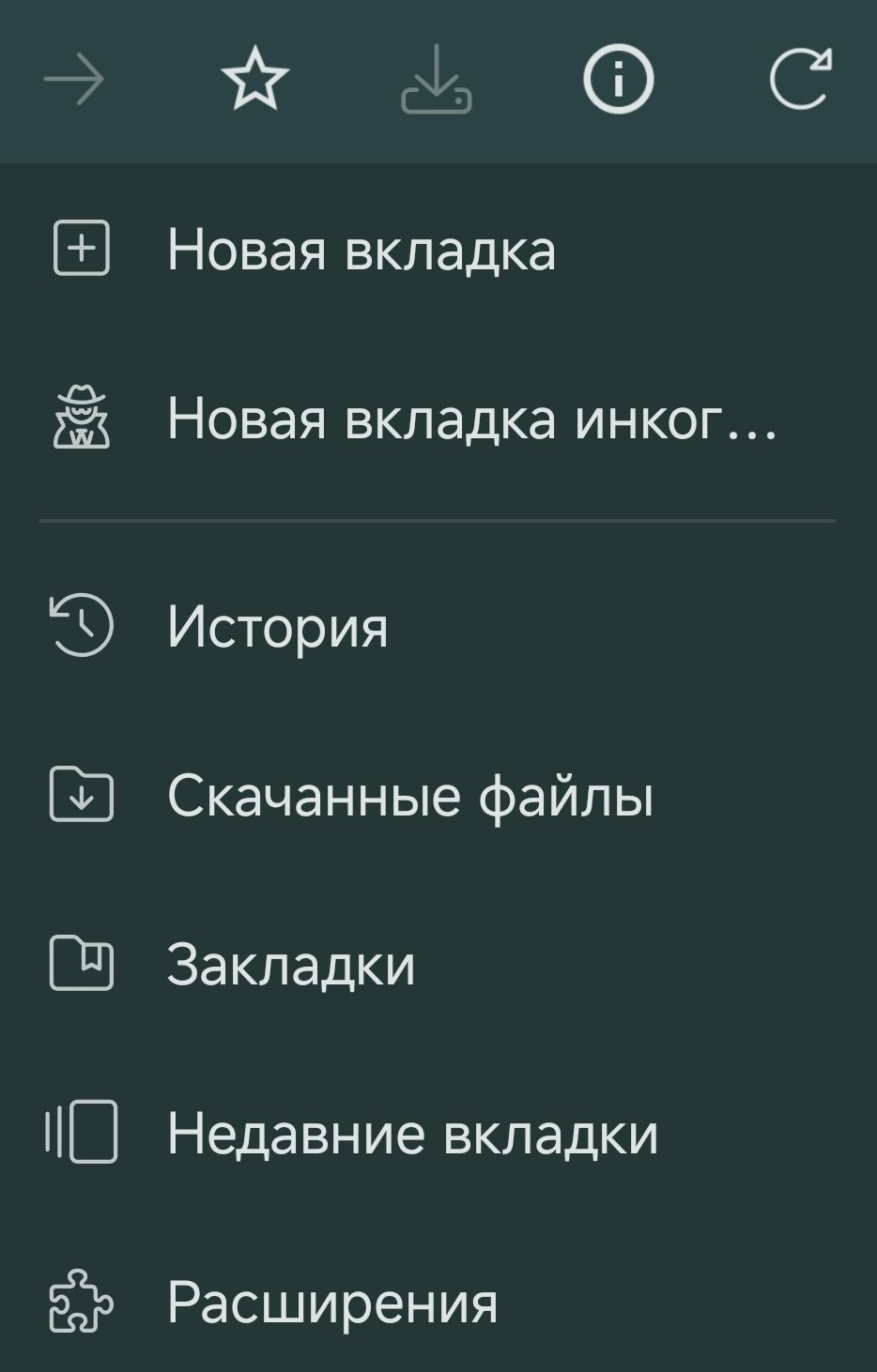 Открой раздел Расширения